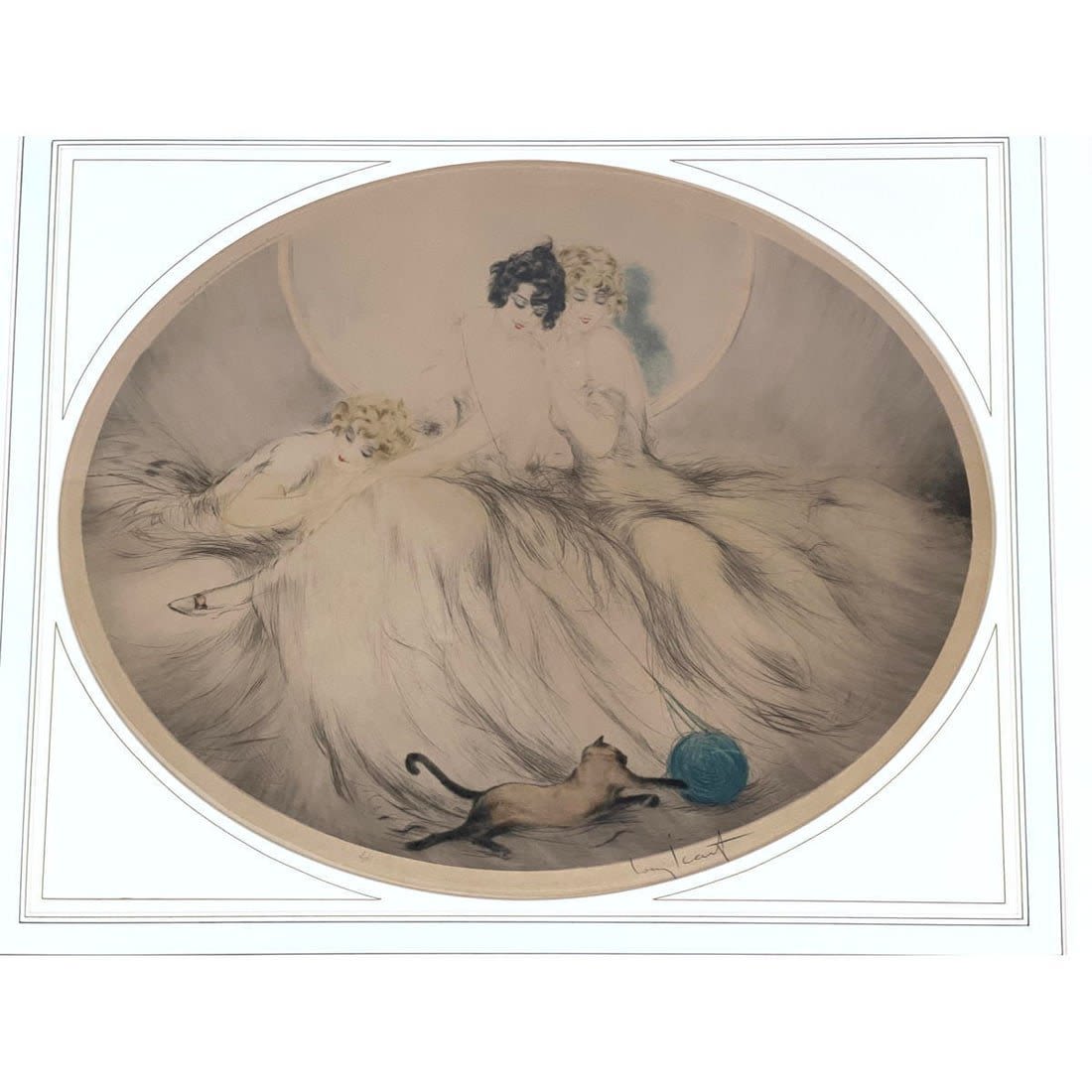 Antique LOUIS ICART Drypoint