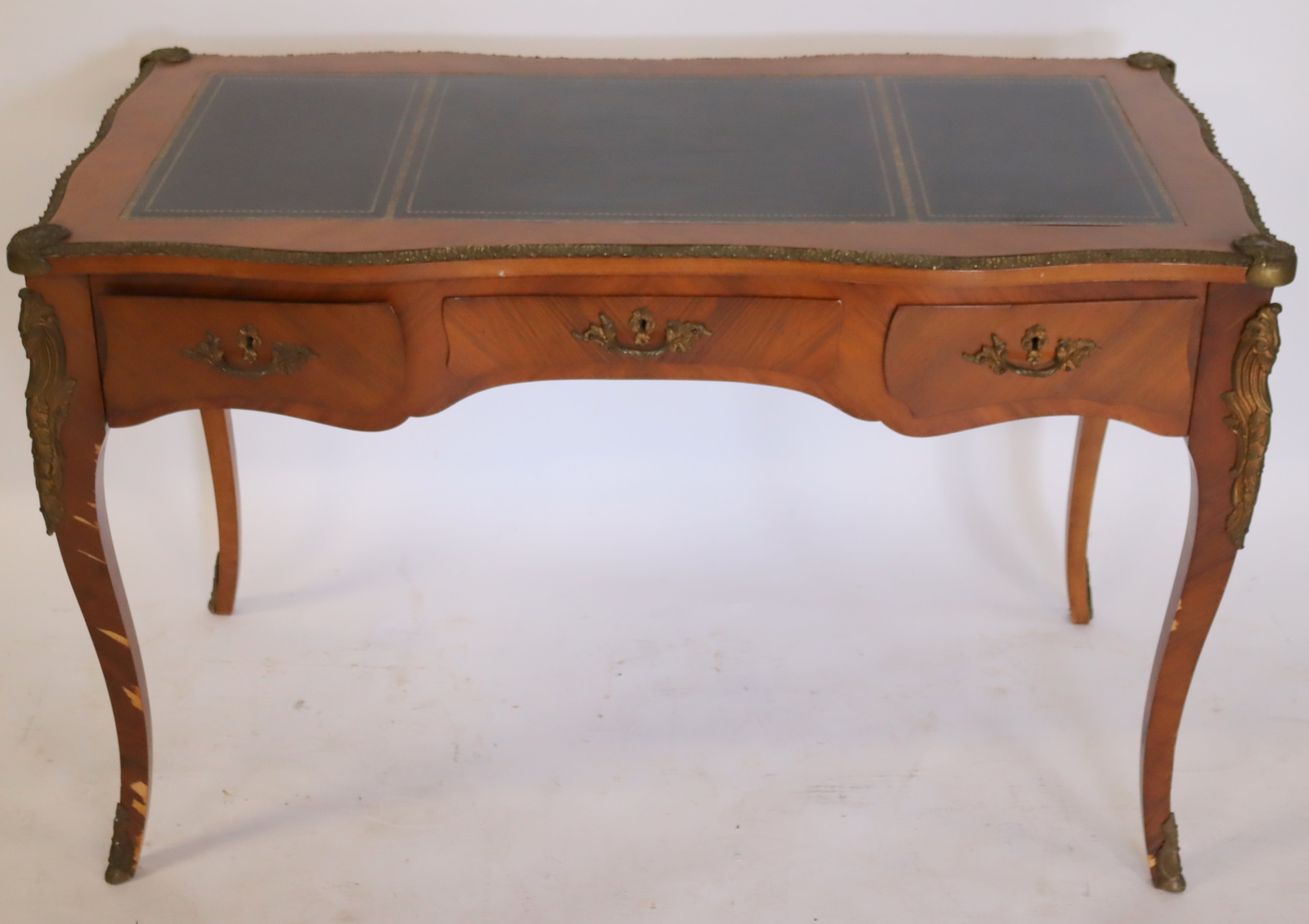 ANTIQUE LOUIS XV STYLE LEATHERTOP