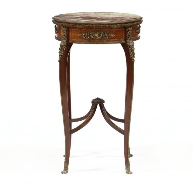 ANTIQUE LOUIS XV STYLE MARBLE TOP