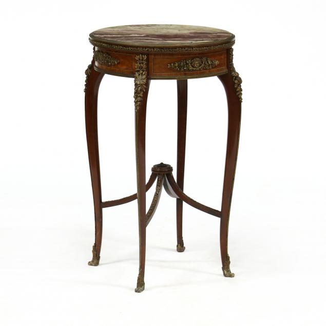 ANTIQUE LOUIS XV STYLE MARBLE TOP