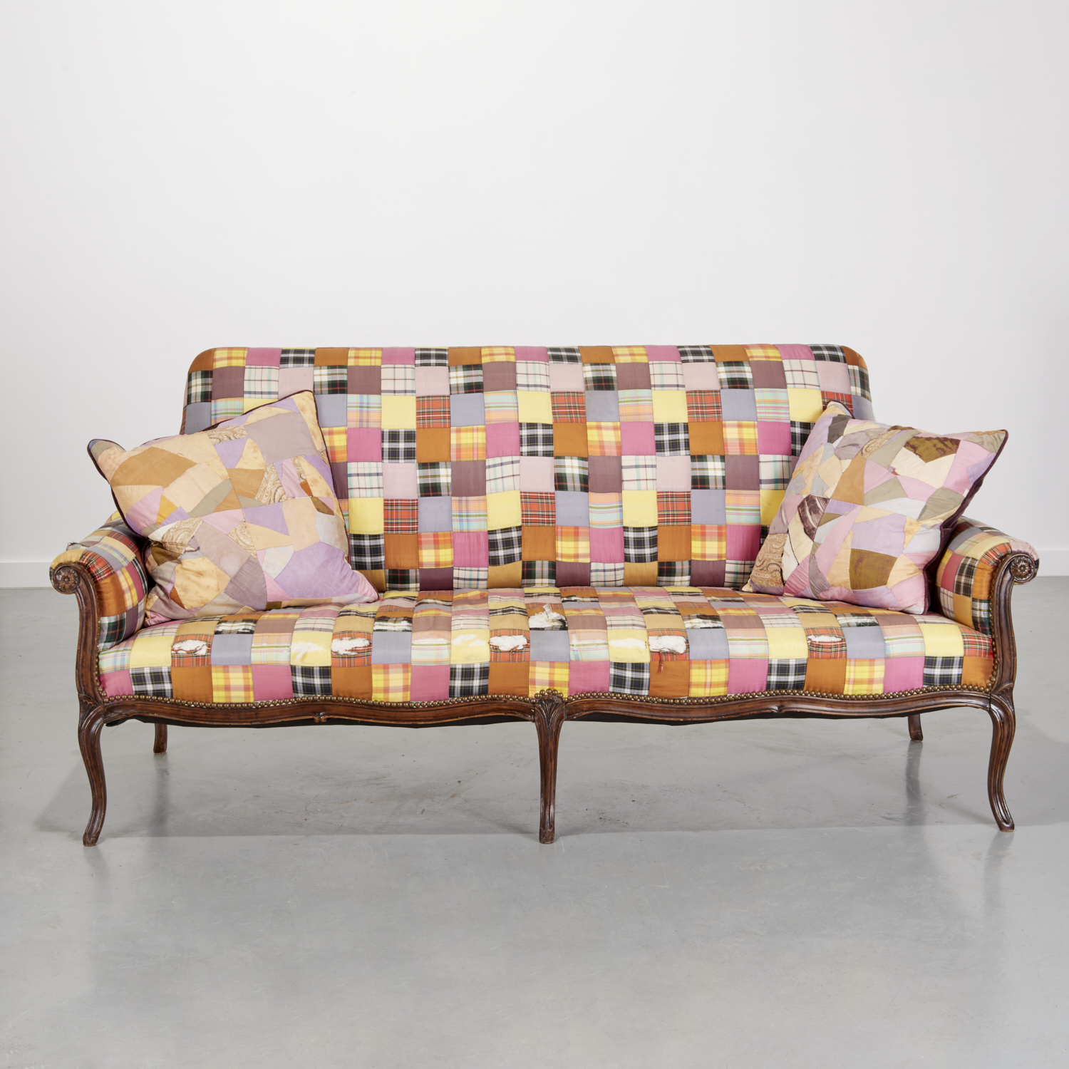 ANTIQUE LOUIS XV STYLE SILK