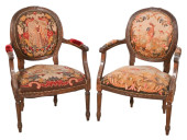 ANTIQUE LOUIS XVI NEEDLEPOINT