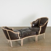 ANTIQUE LOUIS XVI STYLE 3-PART