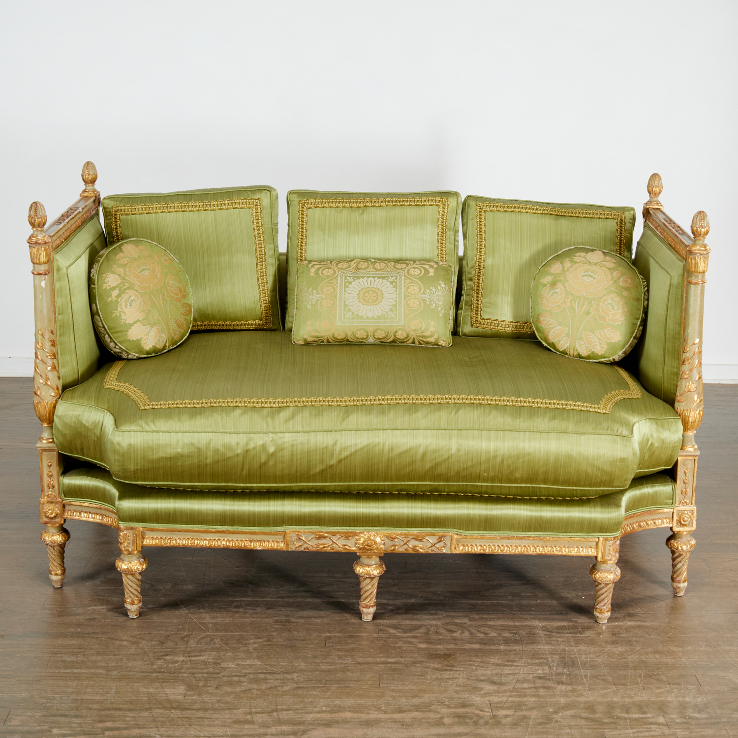 ANTIQUE LOUIS XVI STYLE PAINTED AND