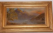 ANTIQUE LUMINIST OIL PAINTINGA