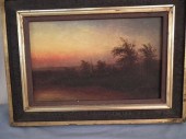 ANTIQUE LUMINIST PAINTINGAntiq