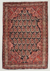 ANTIQUE MAHAL RUG, PERSIA: 4'6