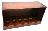 ANTIQUE MAHOGANY BALLOT BOX HA