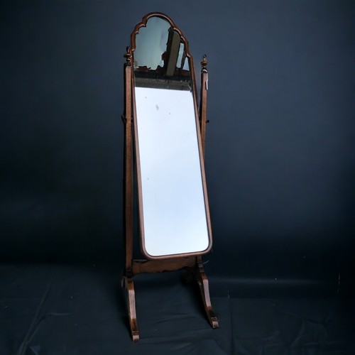 Antique Mahogany Cheval