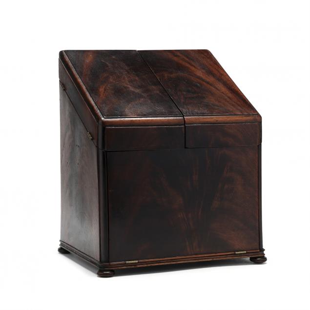 ANTIQUE MAHOGANY DOCUMENT BOX