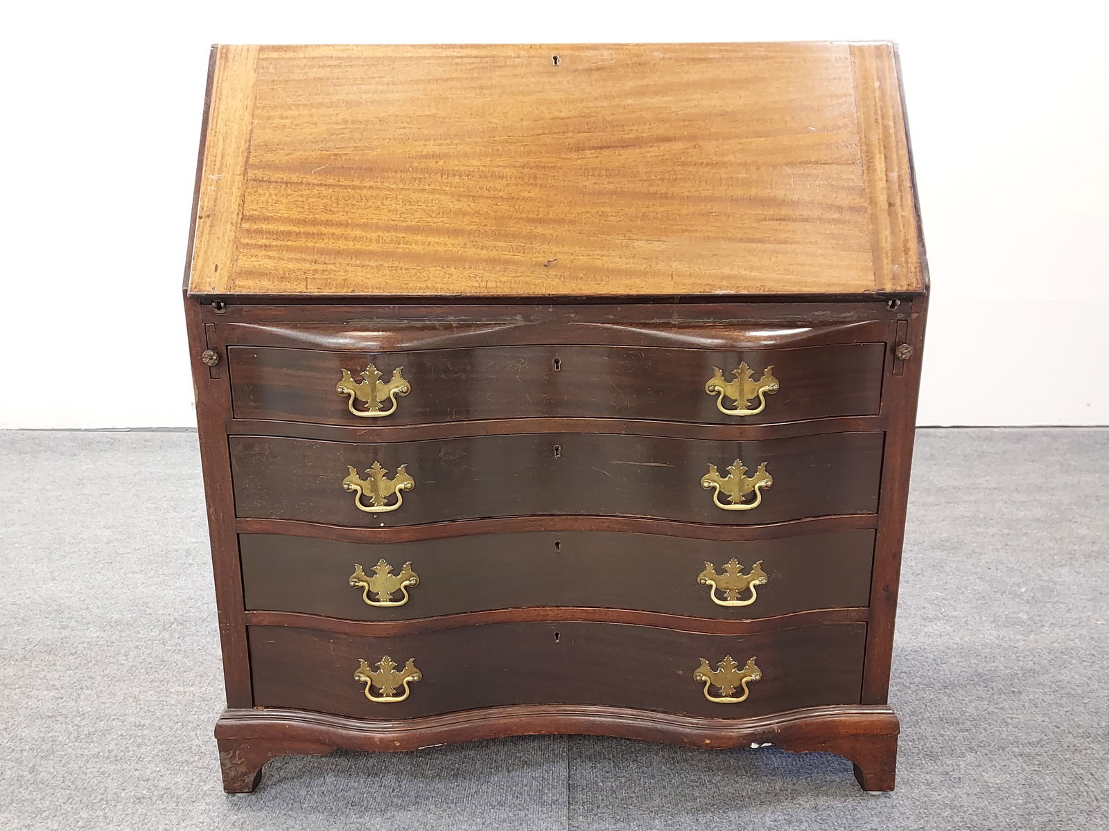 ANTIQUE MAHOGANY DROP FRONT