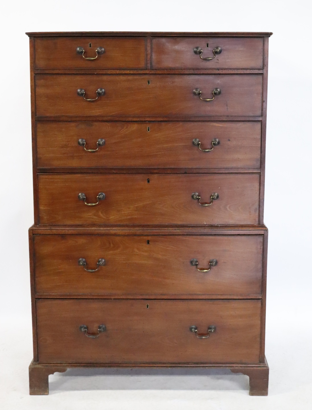 ANTIQUE MAHOGANY GEORGIAN HIGHBOY A