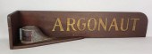 ANTIQUE MAHOGANY NAUTICAL PAIN