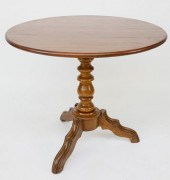 ANTIQUE MAHOGANY ROUND TILT TO