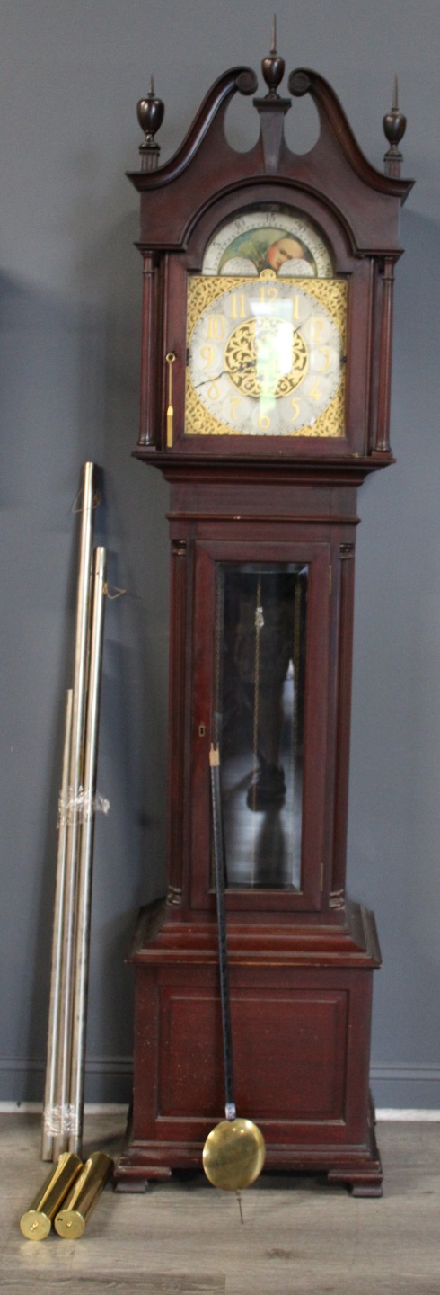ANTIQUE MAHOGANY TALLCASE CLOCK