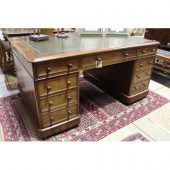 Antique mahogany twin pedestal