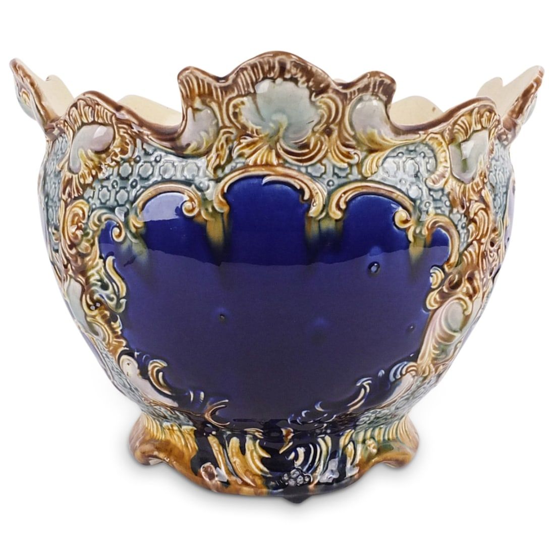 ANTIQUE MAJOLICA GLAZE POTTERY