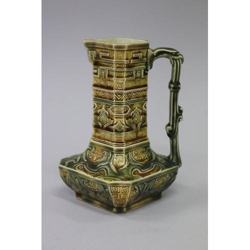 Antique Majolica jug, approx 17cm H