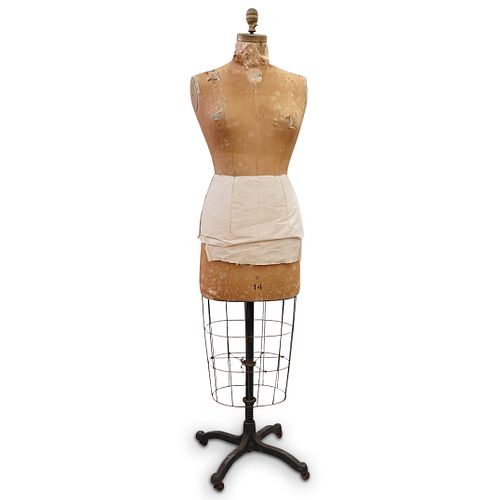 ANTIQUE MANNEQUIN DRESS FORM