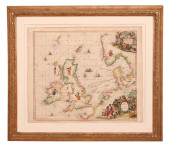 ANTIQUE MAP ENGRAVING BRITISH