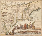 ANTIQUE MAP GEORG MATTHAUS SEU