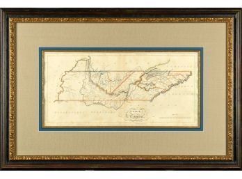 Antique map of Tennessee,