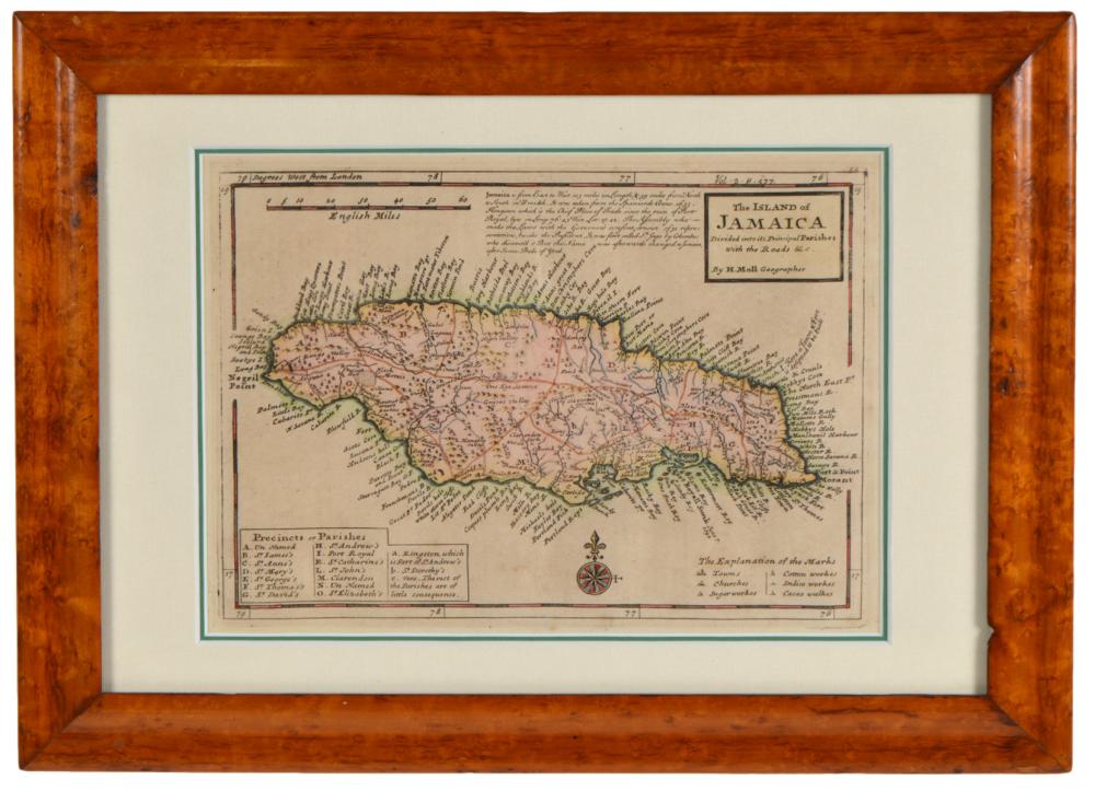 ANTIQUE MAP OF 'THE ISLAND OF