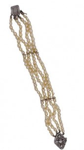 ANTIQUE MARQUISE DIAMOND AND P