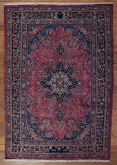 ANTIQUE MASHHAD 6'6" X 9'6" WO