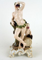 ANTIQUE MEISSEN PORCELAIN BACC