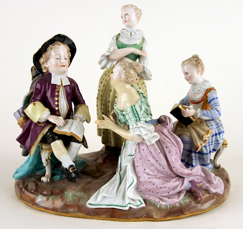 ANTIQUE MEISSEN PORCELAIN FIGURAL