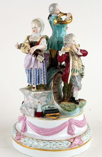 ANTIQUE MEISSEN PORCELAIN FIGURAL