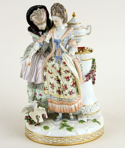 ANTIQUE MEISSEN PORCELAIN FIGURAL