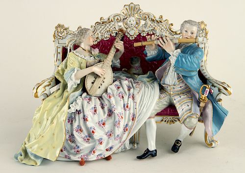 ANTIQUE MEISSEN PORCELAIN FIGURAL