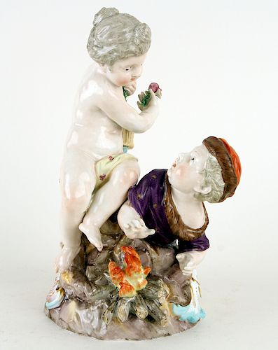 ANTIQUE MEISSEN PORCELAIN FIGURAL