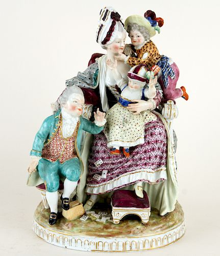 ANTIQUE MEISSEN PORCELAIN MOTHER