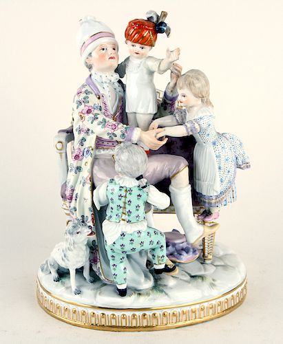 ANTIQUE MEISSEN PORCELAIN MOTHER