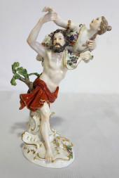 ANTIQUE MEISSEN PORCELAIN SCUL