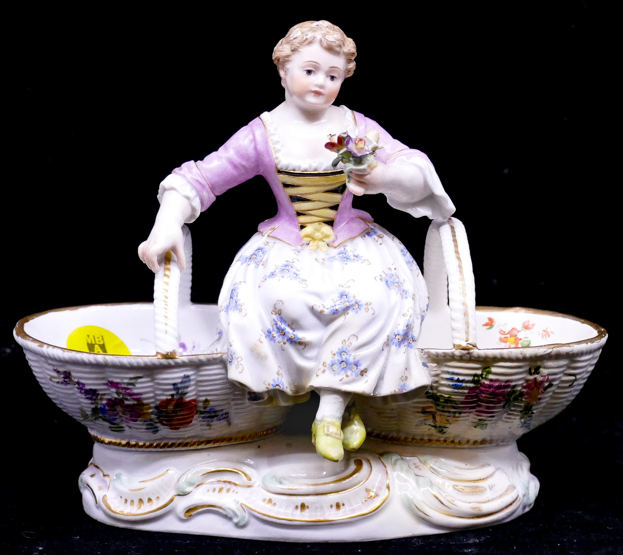 Antique Meissen Porcelain Woman