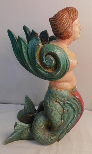 ANTIQUE MERMAID SHIP