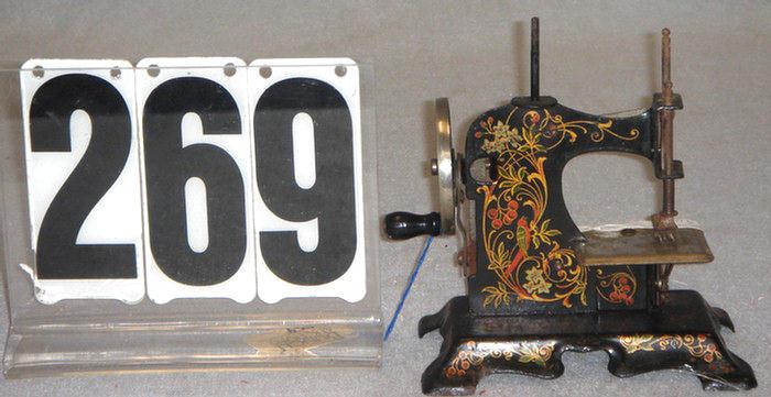 Antique Metal Childs Sewing