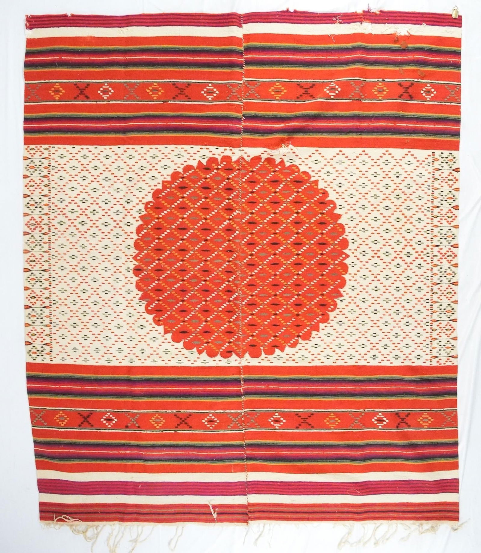 ANTIQUE MEXICAN SALTILLO DOUBLE