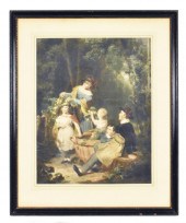 ANTIQUE MEZZOTINT ENGRAVING, T