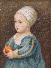 ANTIQUE MICRO MOSAIC, "BAMBINA