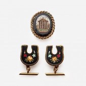 ANTIQUE MICRO MOSAIC CUFFLINKS