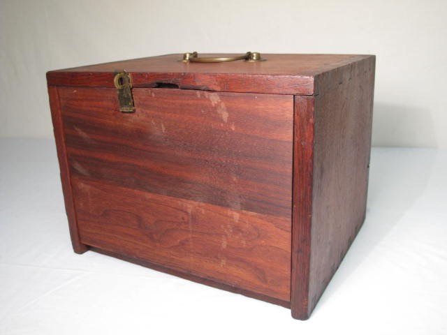 Antique miniature dental cabinet.