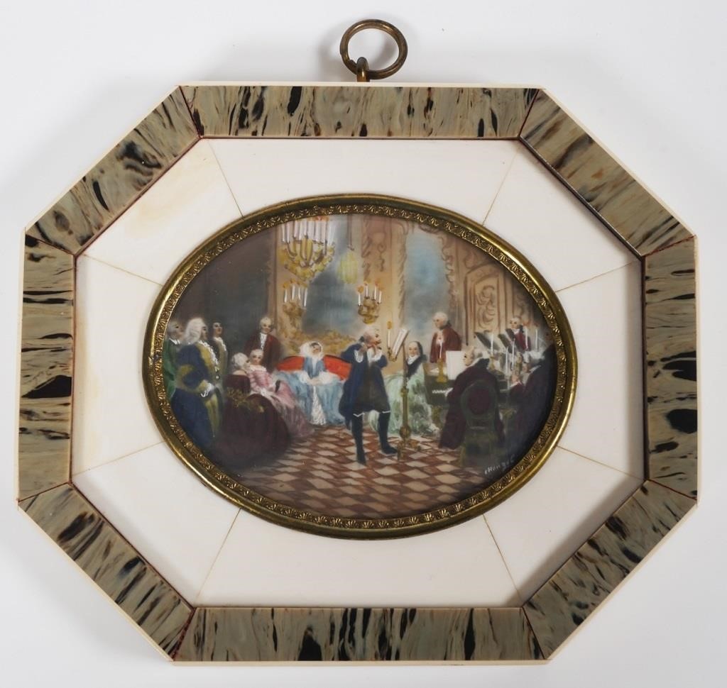 ANTIQUE MINIATURE PAINTING,