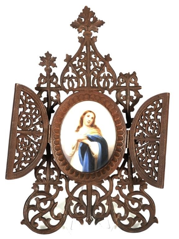 ANTIQUE MINIATURE PORTRAIT OF