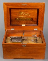 ANTIQUE MIRA DISC MUSIC BOX An