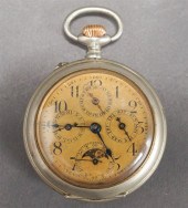ANTIQUE MOON PHASE TRIPLE CALE